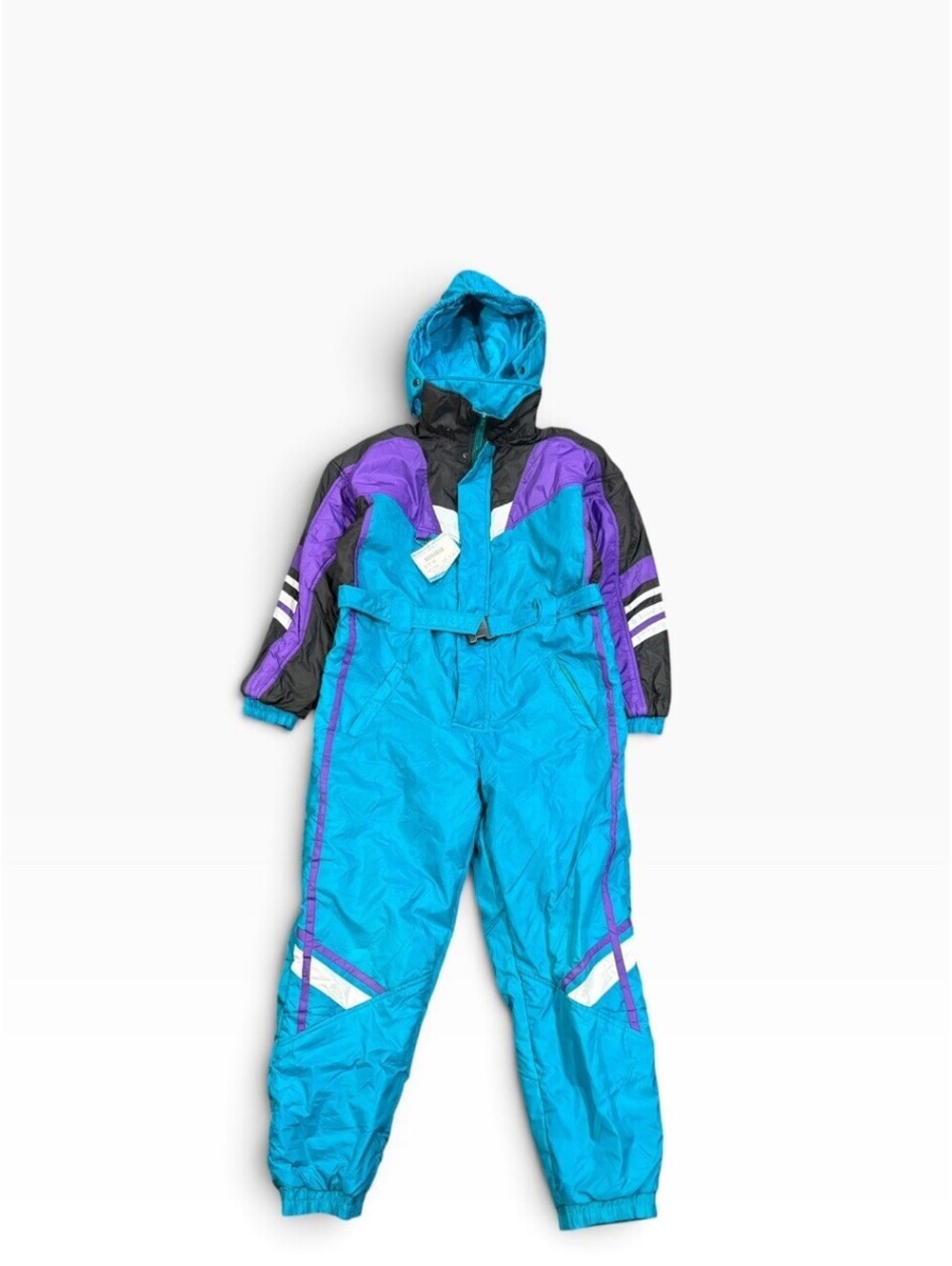 Vintage Apparatus 1-Piece Ski Suit Teal Purple Black Size 18 Women’s NEW